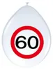 60. Geburtstag Verkehrsschild Party Deko Set rot weiß Mann Produktbild-Vorschau 4