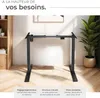 Cadre de bureau assis debout, réglable en hauteur Voir les images du produit 7