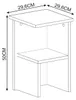 Skye Decor, kvalitný nočný stolík, travertín, 29,6 x 50 x Náhľad obrázku produktu 5