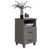 vidaXL Nachttische HAMAR 2 Stk. Hellgrau 40x35x62 cm Produktbild-Vorschau 8