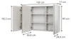 Badkamerspiegelkast Vicco Lavia Kasjmier 100 x 60.2 cm, Productafbeelding-voorbeeld 2