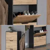 Botník Vicco Luca Antracit/zlatý dub 59 x 169 cm s 5 Náhled obrázku produktu 4