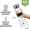 GLASWERK Glaskaraffe mit Deckel aus Edelstahl (1 Liter) - Produktbild-Vorschau 7