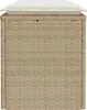 vidaXL Banc de jardin avec coussins Beige 110x40x44 cm Poly Voir les images du produit 4