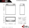 Langzeit Gel Motorradbatterie YB5L-B 5Ah 12V Produktbild-Vorschau 4