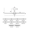Energiespar Deckenventilator mit LED Beleuchtung und Produktbild-Vorschau 9