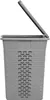 A gray laundry basket with a lid is shown against a white background. Anteprima dell’immagine prodotto