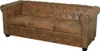 vidaXL Sofaset, Braun, 2- & 3-Sitzer, Chesterfield, Produktbild-Vorschau 5
