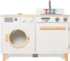Houten wasmachine en speelkeuken 2-in-1 voor kinderen – Productafbeelding-voorbeeld 7