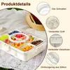 Snackbox mit 8 Fächern und Deckel – Transparente Produktbild-Vorschau 4