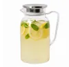 Wasserkaraffe 1,5L mit Deckel Kunststoff Saftkanne Produktbild-Vorschau 1