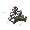 Relaxdays Schlauchhalter, Froschkönig, Gusseisen, antik, Produktbild-Vorschau 4