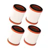 Four vacuum cleaner filters are arranged in a diagonal grid formation against a white background. Produktbild-Vorschau