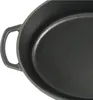 Kasserolle Gusseisen Oval Schwarz, 33 cm x 26 cm- Kela | Produktbild-Vorschau 9