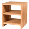 Stolik nocny 35x40x35 dąb, dwie półki, nowoczesny Podgląd zdjęcia produktu 1