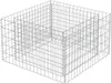 vidaXL Gabbione letto rialzato Acciaio zincato 90×90×50 cm Anteprima dell’immagine prodotto 1