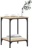 vidaXL Konferenčný stolík Sonoma Oak 40x40x55 cm Materiál Náhľad obrázku produktu 3