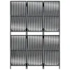 Paravent 3-tlg. Schwarz Poly Rattan Produktbild-Vorschau 5