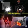 Fietslampenset LED, USB-oplaadbaar, voor- en achterlicht, Productafbeelding-voorbeeld 8