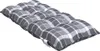 A gray and white plaid cushion on a white background. Produktbild-Vorschau