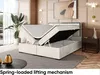 MEBLINI Boxspringbett mit Bettkasten - Gepolstert Produktbild-Vorschau 4