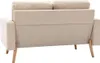 vidaXL 2-Sitzer-Sofa Creme Stoff Produktbild-Vorschau 5