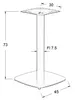 Metalowa podstawa stołu SH-3050-2, do biura, hotelu, Podgląd zdjęcia produktu 2