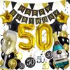 Set di decorazioni - Palloncini - 50° compleanno - Oro e Anteprima dell’immagine prodotto 1