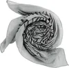 Baumwolltuch - Zebra grau - schwarz - quadratisches Tuch Produktbild-Vorschau 2