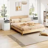 A bedroom scene with a bed, nightstands, and a bookshelf. Náhled obrázku produktu