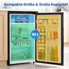 Mini lednička COSTWAY o objemu 98 litrů, chladicí box s 5 Náhled obrázku produktu 2
