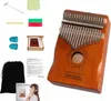 Kalimba - Afrikanisches Instrument - 17 Tasten - Holz Braun Produktbild-Vorschau 1