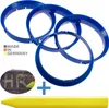 4X Zentrierringe 76,0 x 74,1 mm Blau Felgen Ringe + 1x Produktbild-Vorschau 1