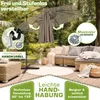 Parasol rectangulaire tillvex® en aluminium Ø 330 cm, Voir les images du produit 3
