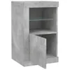 vidaXL Armoire d'appoint avec lampes LED gris béton Voir les images du produit 5