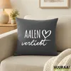 Huuraa Kissenbezug Aalen verliebt 40x40cm Steel Grey Produktbild-Vorschau 2