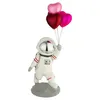 Gilde Figur, Astronaut, Herz, "Michael", Kunstharz, weiß, Produktbild-Vorschau 2