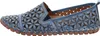 Gemini Damen Slipper Leder Mokassin floral Blumen Cutouts Produktbild-Vorschau 6