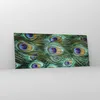 Bilder auf glas - Einteilig - Pfauen Feder Makro - 120x50cm Produktbild-Vorschau 4