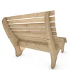 A wooden garden bench shown from a rear-diagonal angle against a white background. Produktbild-Vorschau