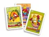 Three Super Zings trading cards are displayed diagonally on a white background. Produktbild-Vorschau