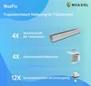 NuaSol PV Montageset Trapezblechdach | U-Profil 20 cm Produktbild-Vorschau 3