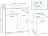 EUGAD Badezimmerschrank mit Wäschesäcken, helle Produktbild-Vorschau 3