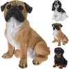 Hundefigur Gartenskulptur Steindeko 27 cm Produktbild-Vorschau 2
