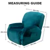 Topchances Velvet Recliner Chair Cover, Stretch Recliner Náhled obrázku produktu 2