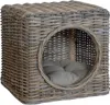 KRINES HOME Katzenhöhle aus unbehandeltem Rattan inklusive Produktbild-Vorschau 1