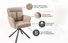 riess-ambiente Drehbarer Stuhl BIG GEORGE beige Produktbild-Vorschau 3