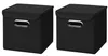 2 Stück Schwarz Faltbox 25 x 25 x 25 cm Aufbewahrungsbox Produktbild-Vorschau 1