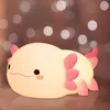 Kinder Nachtlicht, Süßes Axolotls Silikon Pat Nachtlicht, Produktbild-Vorschau 1