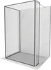 Mexen Kioto Duschwand Walk-in 90 x 80 x 40 cm, schwarzes Produktbild-Vorschau 1